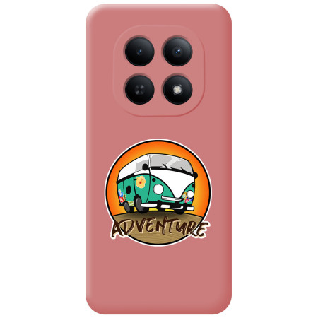 Funda Silicona Líquida Rosa para Xiaomi Redmi Note 15 5G diseño Adventure Dibujos