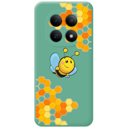 Funda Silicona Líquida Verde para Xiaomi Redmi Note 15 5G diseño Abeja Dibujos