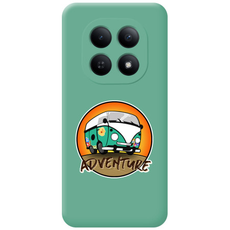 Funda Silicona Líquida Verde para Xiaomi Redmi Note 15 5G diseño Adventure Dibujos