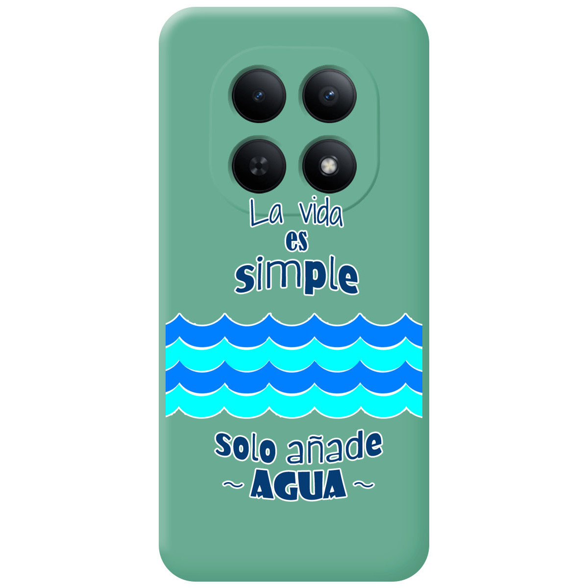 Funda Silicona Líquida Verde para Xiaomi Redmi Note 15 5G diseño Agua Dibujos