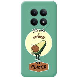Funda Silicona Líquida Verde para Xiaomi Redmi Note 15 5G diseño Culo Natural Dibujos