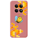 Funda Silicona Líquida Rosa para Xiaomi Redmi Note 15 4G diseño Abeja Dibujos