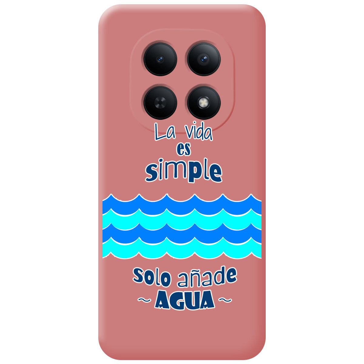 Funda Silicona Líquida Rosa para Xiaomi Redmi Note 15 4G diseño Agua Dibujos