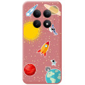 Funda Silicona Líquida Rosa para Xiaomi Redmi Note 15 4G diseño Espacio Dibujos