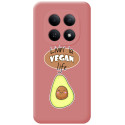 Funda Silicona Líquida Rosa para Xiaomi Redmi Note 15 4G diseño Vegan Life Dibujos