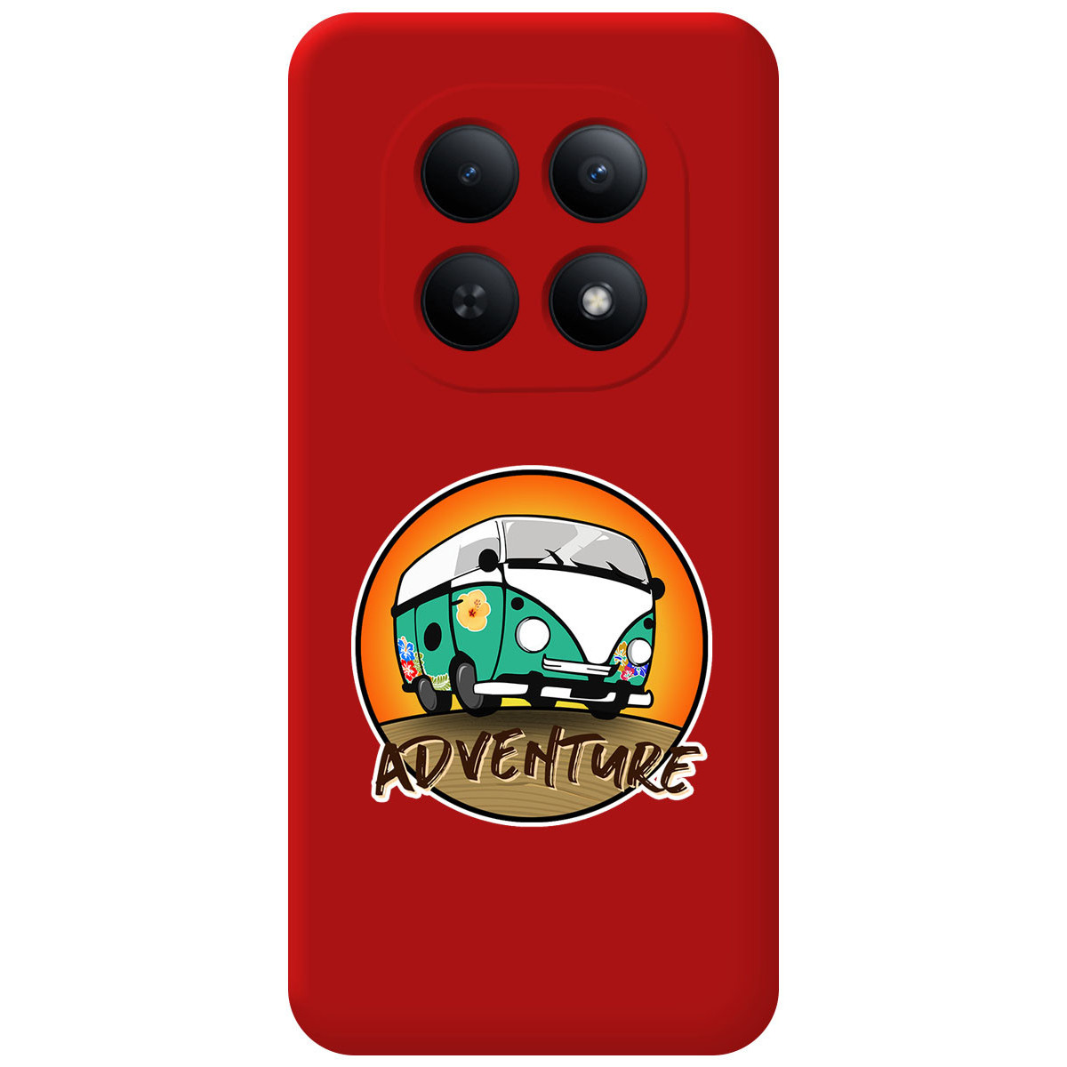 Funda Silicona Líquida Roja para Xiaomi Redmi Note 15 4G diseño Adventure Dibujos