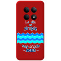 Funda Silicona Líquida Roja para Xiaomi Redmi Note 15 4G diseño Agua Dibujos