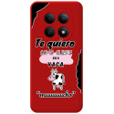 Funda Silicona Líquida Roja para Xiaomi Redmi Note 15 4G diseño Vaca Dibujos