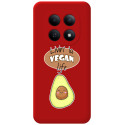 Funda Silicona Líquida Roja para Xiaomi Redmi Note 15 4G diseño Vegan Life Dibujos