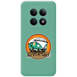 Funda Silicona Líquida Verde para Xiaomi Redmi Note 15 4G diseño Adventure Dibujos