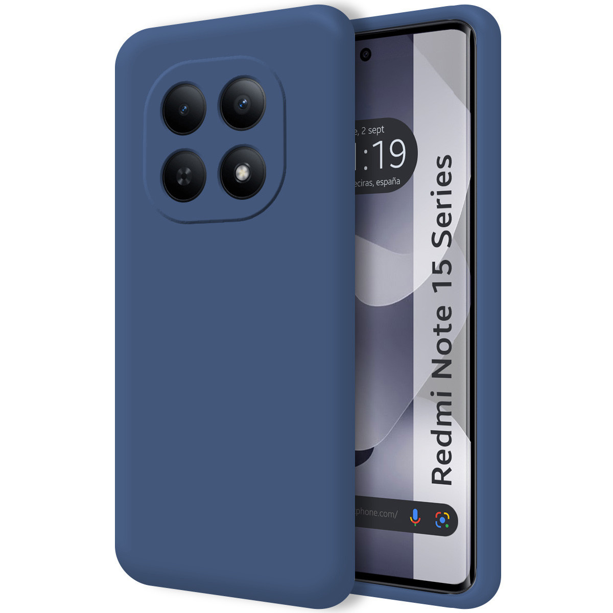 Funda Silicona Líquida Ultra Suave para Xiaomi Redmi Note 15 5G color Azul