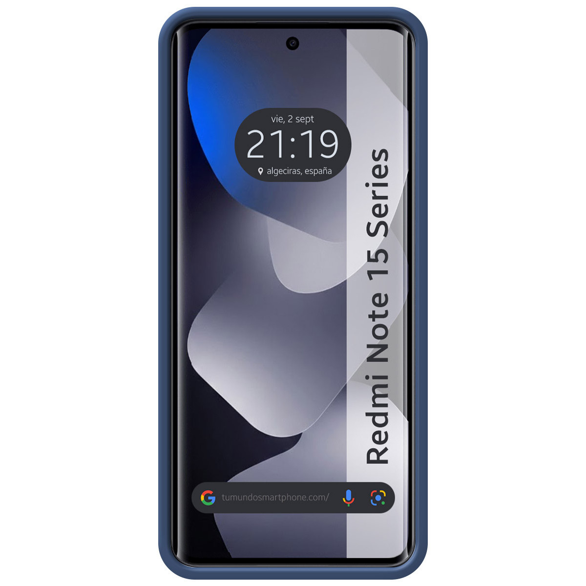 Funda Silicona Líquida Ultra Suave para Xiaomi Redmi Note 15 5G color Azul