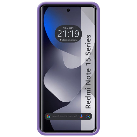 Funda Silicona Líquida Ultra Suave para Xiaomi Redmi Note 15 5G color Morada