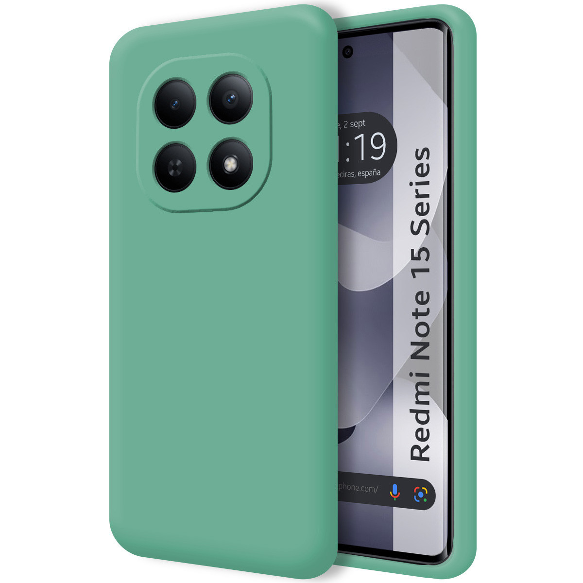 Funda Silicona Líquida Ultra Suave para Xiaomi Redmi Note 15 5G color Verde
