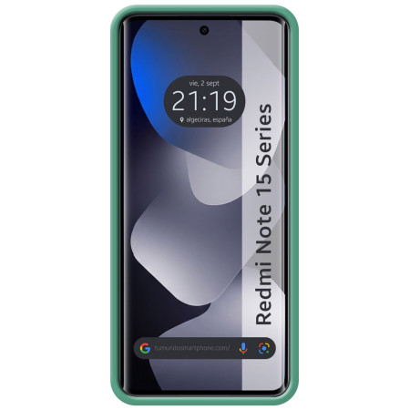 Funda Silicona Líquida Ultra Suave para Xiaomi Redmi Note 15 5G color Verde