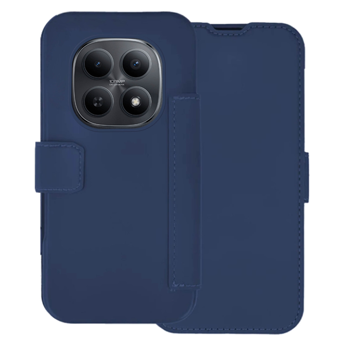 Funda Silicona Suave con Tapa para Xiaomi Redmi Note 15 5G color Azul
