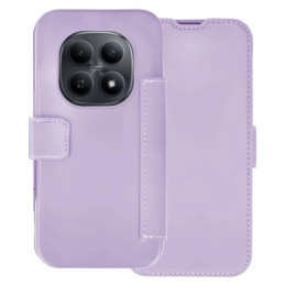 Funda Silicona Suave con Tapa para Xiaomi Redmi Note 15 Pro 5G color Morada