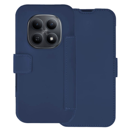 Funda Silicona Suave con Tapa para Xiaomi Redmi Note 15 Pro 5G color Azul