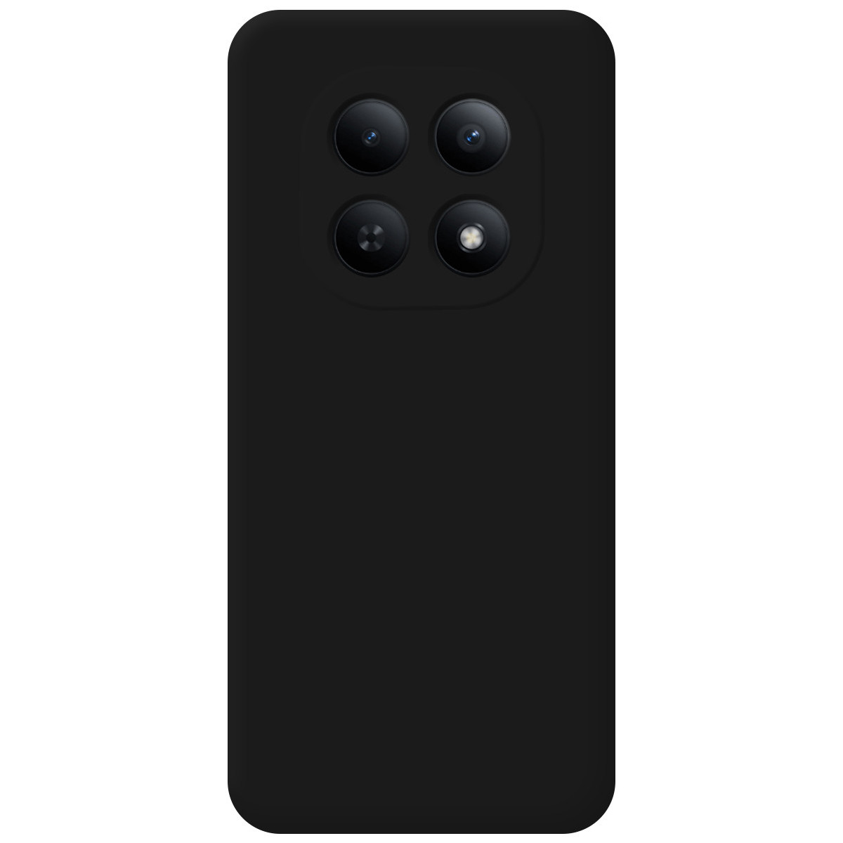 Funda Silicona Líquida Ultra Suave para Xiaomi Redmi Note 15 4G color Negra