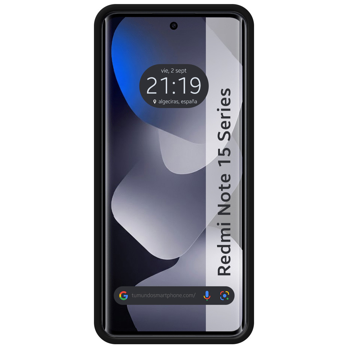 Funda Silicona Líquida Ultra Suave para Xiaomi Redmi Note 15 4G color Negra