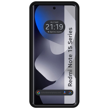 Funda Silicona Líquida Ultra Suave para Xiaomi Redmi Note 15 4G color Negra