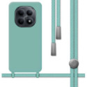 Funda Silicona Líquida con Cordón para Xiaomi Redmi Note 15 4G color Verde