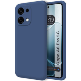 Funda Silicona Líquida Ultra Suave para Oppo A6 Pro 5G color Azul