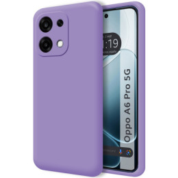 Funda Silicona Líquida Ultra Suave para Oppo A6 Pro 5G color Morada