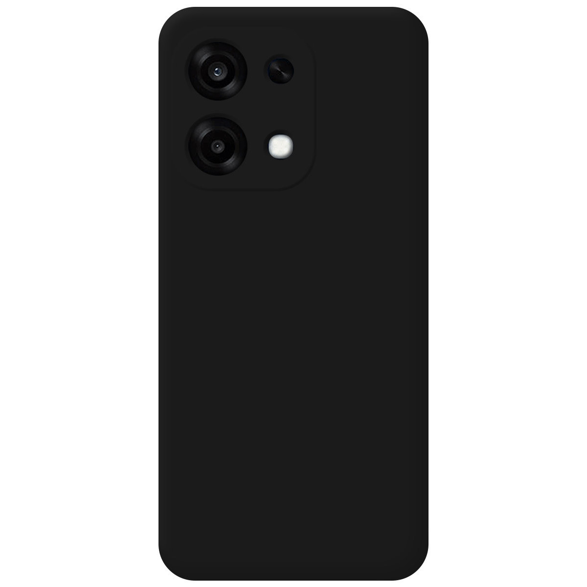 Funda Silicona Líquida Ultra Suave para Oppo A6 Pro 5G color Negra