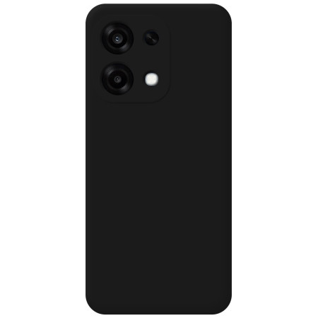Funda Silicona Líquida Ultra Suave para Oppo A6 Pro 5G color Negra