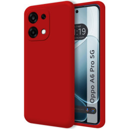 Funda Silicona Líquida Ultra Suave para Oppo A6 Pro 5G color Roja