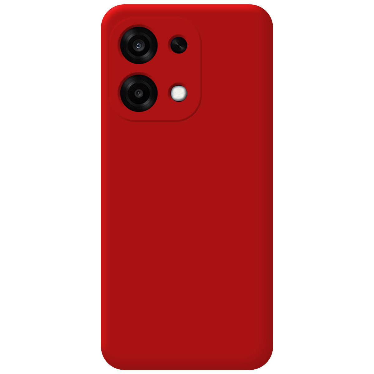 Funda Silicona Líquida Ultra Suave para Oppo A6 Pro 5G color Roja