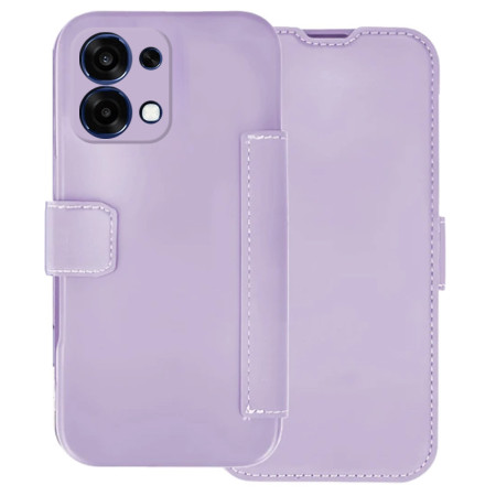 Funda Silicona Suave con Tapa para Oppo A6 Pro 5G color Morada