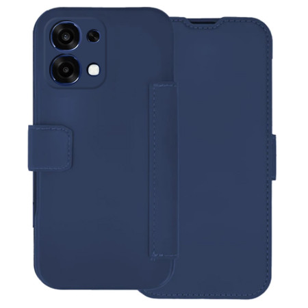 Funda Silicona Suave con Tapa para Oppo A6 Pro 5G color Azul