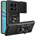 Funda Tough Armor con Anillo Giratorio Negra para Xiaomi Redmi Note 15 Pro+ Plus 5G