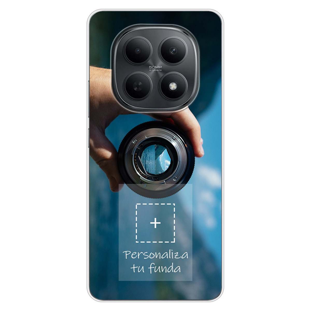 Personaliza tu Funda Silicona Gel Tpu Transparente con tu Fotografia para Xiaomi Poco M8 5G Dibujo Personalizada