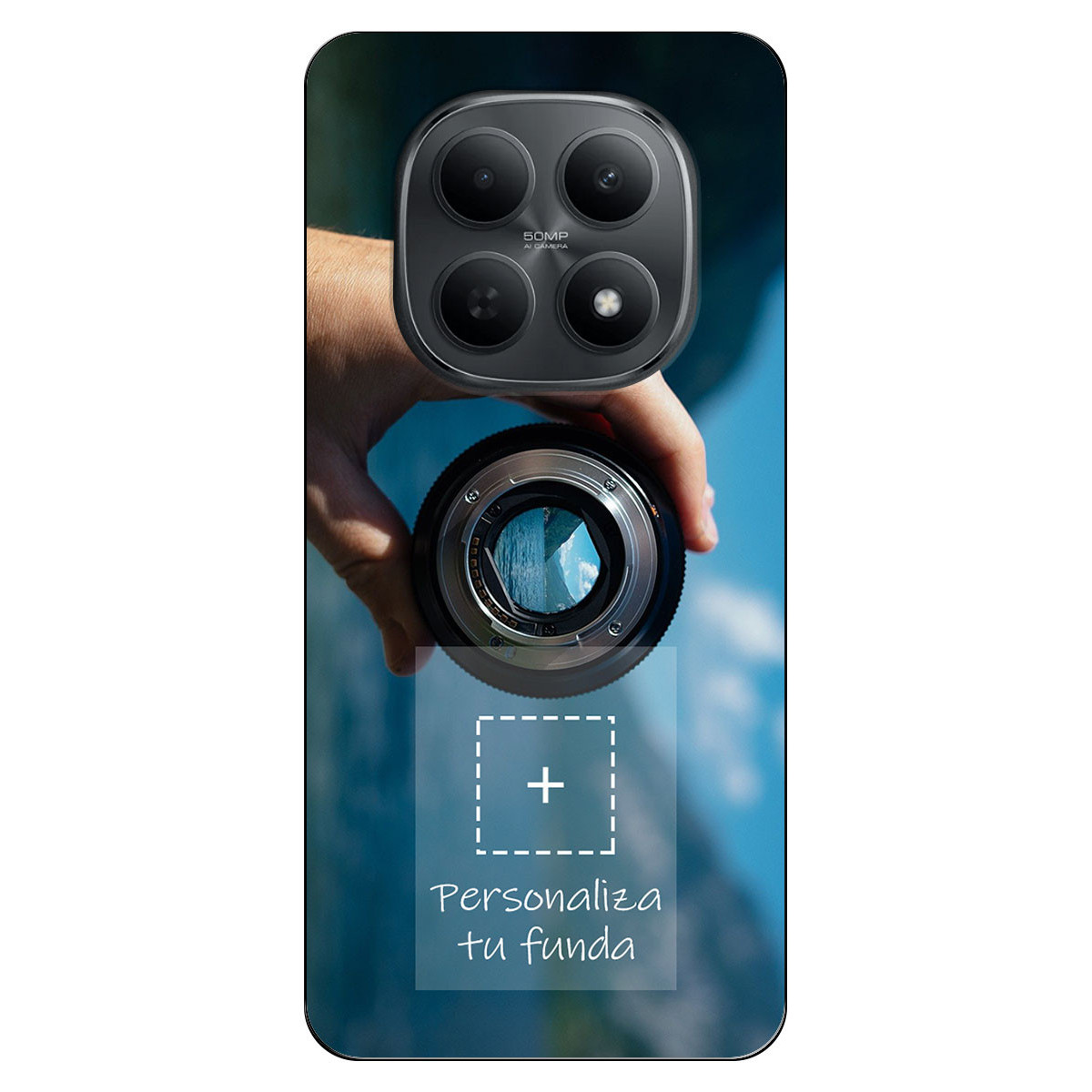 Personaliza tu Funda Silicona Gel Tpu Negra con tu Fotografia para Xiaomi Poco M8 5G Dibujo Personalizada