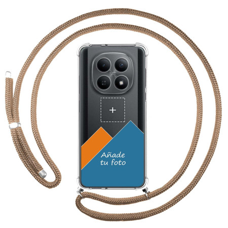 Personaliza tu Funda Colgante Transparente para Xiaomi Poco M8 5G con Cordon Camel Dibujo Personalizada