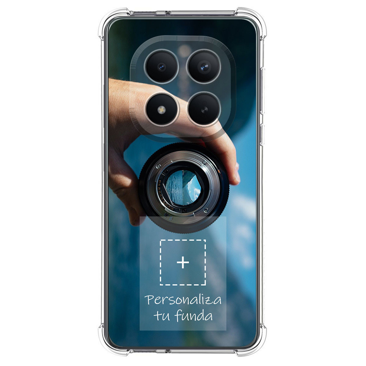 Personaliza tu Funda Silicona AntiGolpes Transparente con tu Fotografía para Xiaomi Poco M8 Pro 5G Dibujo Personalizada