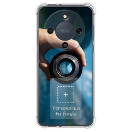 Personaliza tu Funda Silicona AntiGolpes Transparente con tu Fotografía para Huawei Honor Magic 8 Lite 5G Dibujo Personalizada