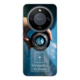 Personaliza tu Funda Silicona Gel Tpu Transparente con tu Fotografia para Huawei Honor Magic 8 Lite 5G Dibujo Personalizada