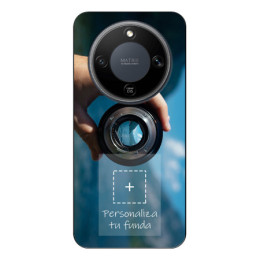 Personaliza tu Funda Silicona Gel Tpu Negra con tu Fotografia para Huawei Honor Magic 8 Lite 5G Dibujo Personalizada