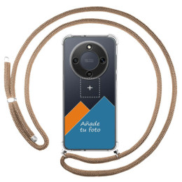 Personaliza tu Funda Colgante Transparente para Huawei Honor Magic 8 Lite 5G con Cordon Camel Dibujo Personalizada