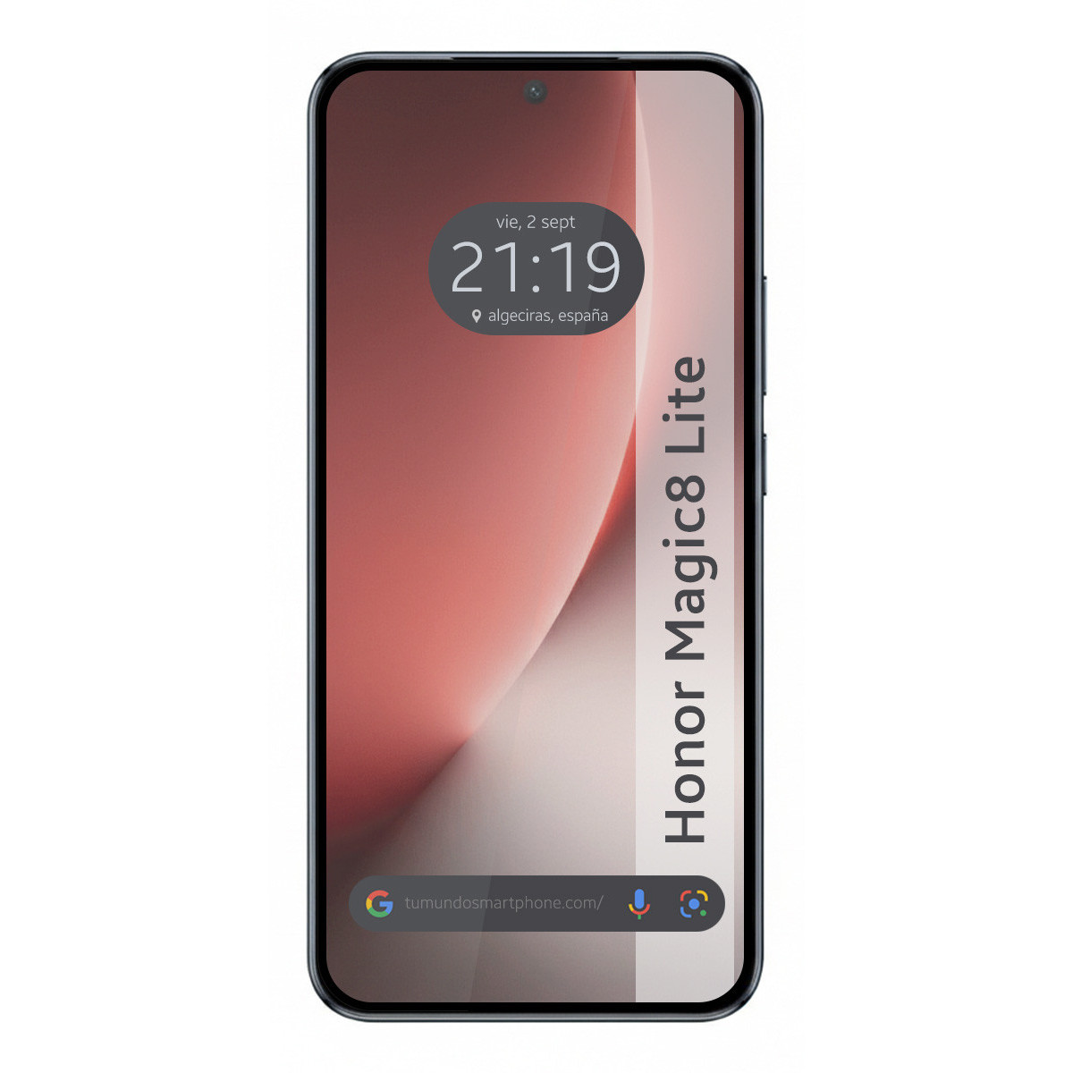 Protector Cristal Templado Completo 5D Full Glue Negro para Huawei Honor Magic 8 Lite 5G Vidrio