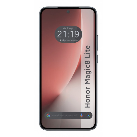 Protector Cristal Templado Completo 5D Full Glue Negro para Huawei Honor Magic 8 Lite 5G Vidrio