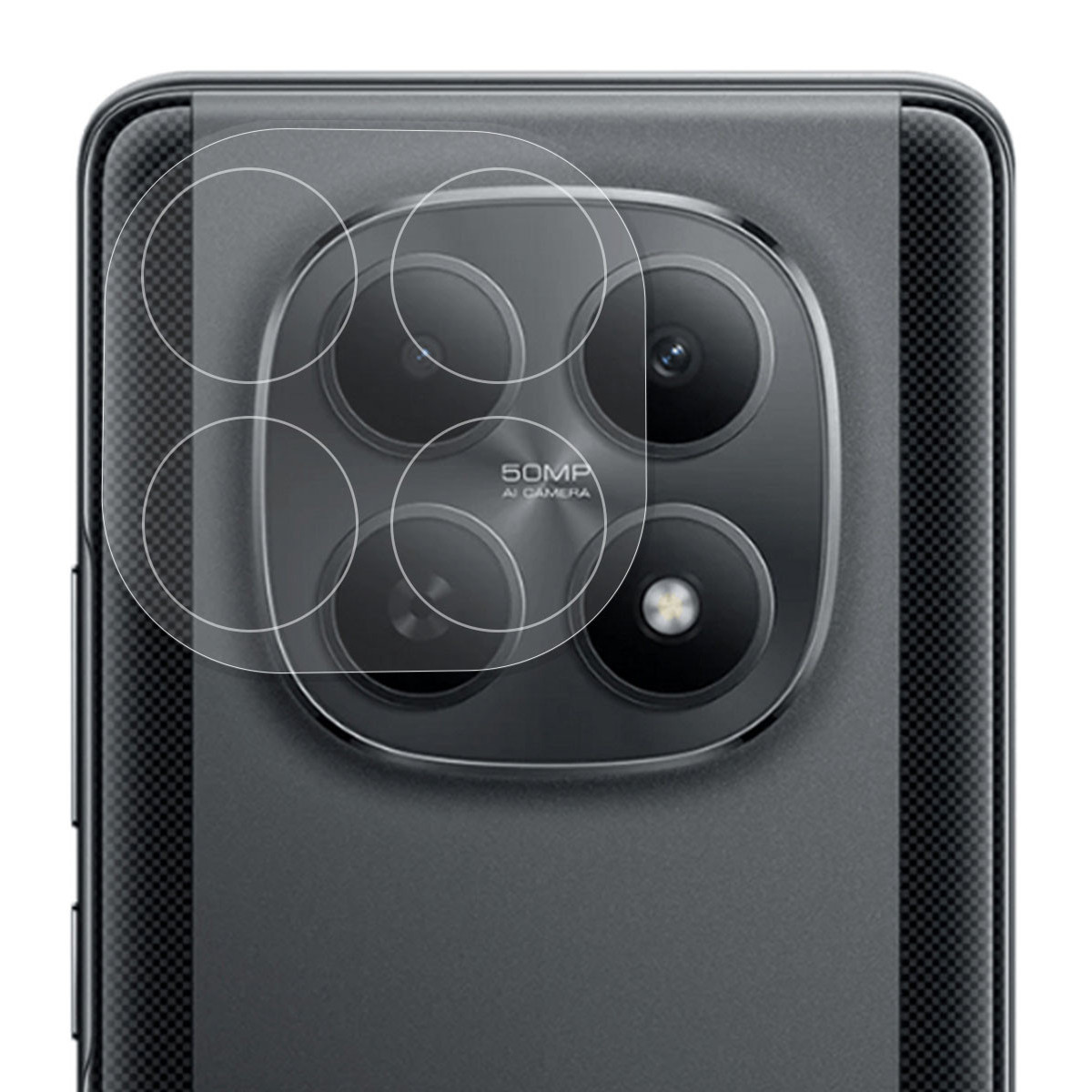 Protector Cristal Templado Cámara Trasera para Xiaomi Poco M8 5G Vidrio