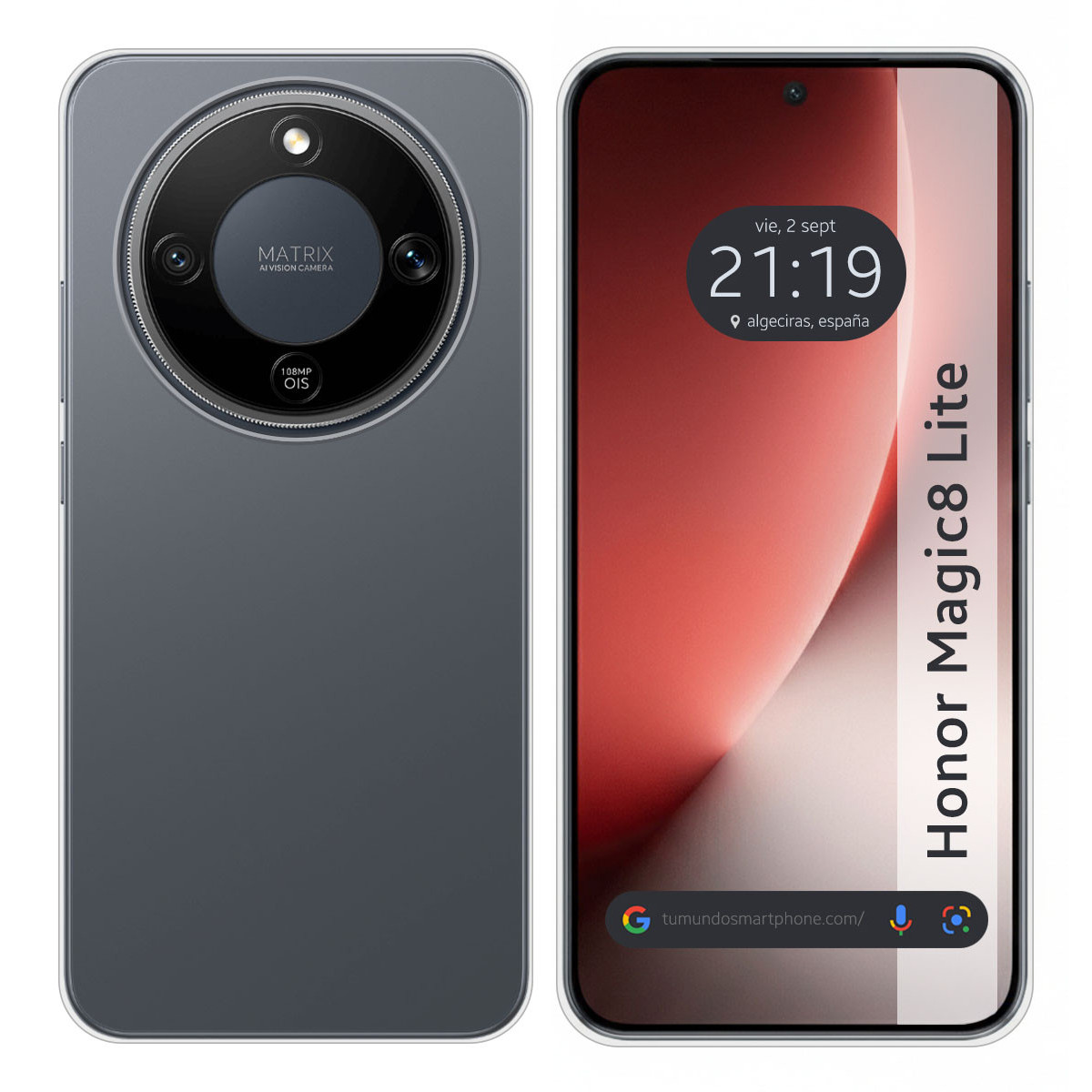 Funda Silicona Gel TPU Transparente para Huawei Honor Magic 8 Lite 5G