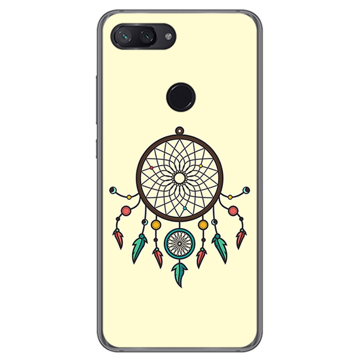 Funda Gel Tpu para Xiaomi Mi 8 Lite Diseño Atrapasueños Dibujos