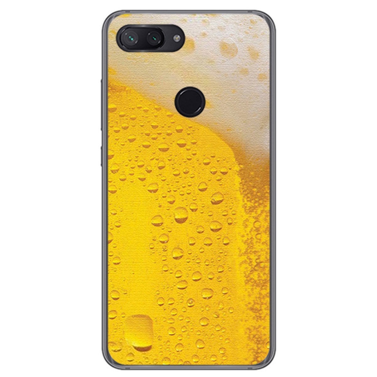 Funda Gel Tpu para Xiaomi Mi 8 Lite Diseño Cerveza Dibujos
