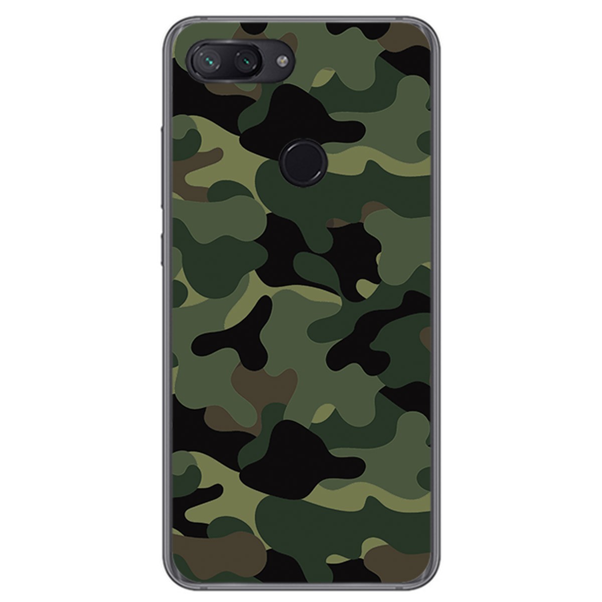 Funda Gel Tpu para Xiaomi Mi 8 Lite Diseño Camuflaje Dibujos